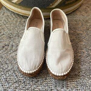 Viscata Castell Canvas Espadrille Platforms Espresso 41